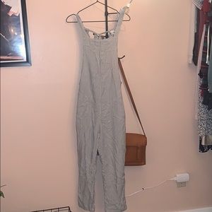 Railroad stripe soft overalls AEO